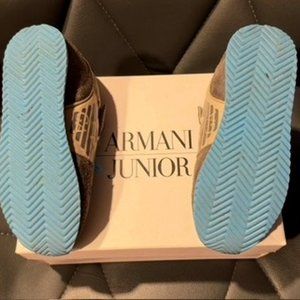 Armani sneakers. Gray suede, size 11.5(EUR 29)